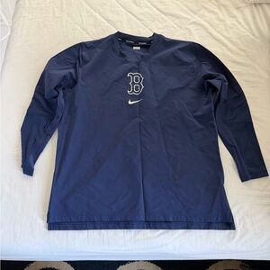 Nike Dri-fit Boston Red Sox Dark Blue mens long sleeve sz Lg